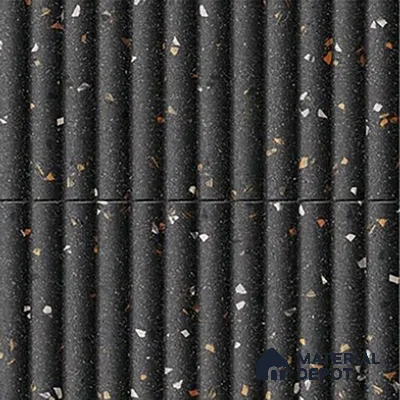 TL 07174 I Bumpy Cosmo Sable 1 ft x 1 ft Glossy Finish Ceramic Tile - 10 mm | Please Expect a Slight Variation of Pattern