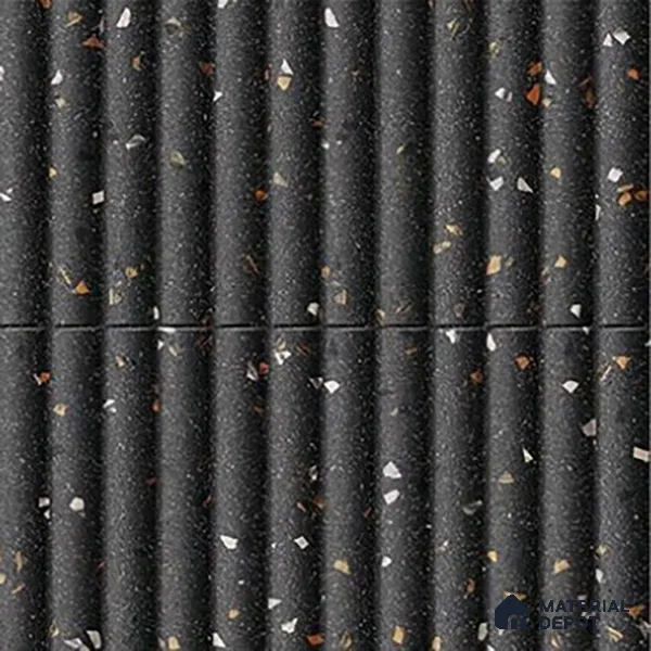 TL 07174 I Bumpy Cosmo Sable 1 ft x 1 ft Glossy Finish Ceramic Tile - 10 mm | Please Expect a Slight Variation of Pattern