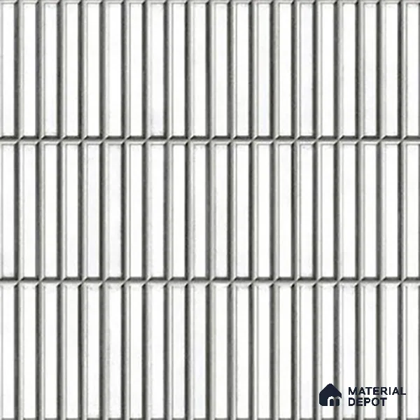 TL 07176 Kitkat Cosmo Bianco 1 ft x 1 ft Glossy Finish Ceramic Tile - 10 mm | Please Expect a Slight Variation of Pattern