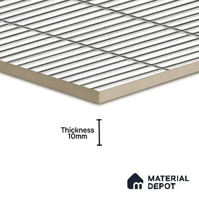 TL 07176 Kitkat Cosmo Bianco 1 ft x 1 ft Glossy Finish Ceramic Tile - 10 mm | Please Expect a Slight Variation of Pattern