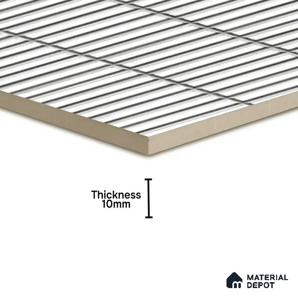 TL 07176 Kitkat Cosmo Bianco 1 ft x 1 ft Glossy Finish Ceramic Tile - 10 mm | Please Expect a Slight Variation of Pattern