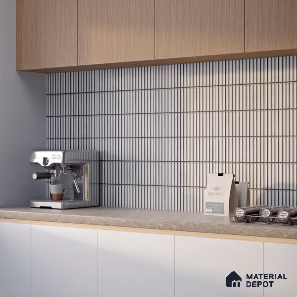 TL 07176 Kitkat Cosmo Bianco 1 ft x 1 ft Glossy Finish Ceramic Tile - 10 mm | Please Expect a Slight Variation of Pattern