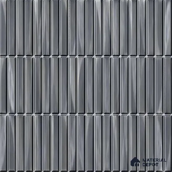 TL 07176 B Kitkat Cosmo Black 1 ft x 1 ft Glossy Finish Ceramic Tile - 10 mm | Please Expect a Slight Variation of Pattern