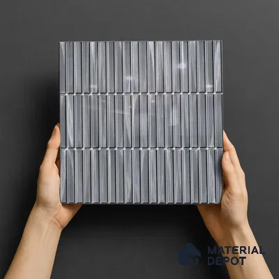 TL 07176 B Kitkat Cosmo Black 1 ft x 1 ft Glossy Finish Ceramic Tile - 10 mm | Please Expect a Slight Variation of Pattern
