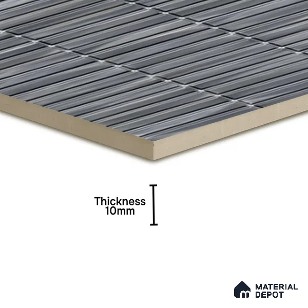 TL 07176 B Kitkat Cosmo Black 1 ft x 1 ft Glossy Finish Ceramic Tile - 10 mm | Please Expect a Slight Variation of Pattern