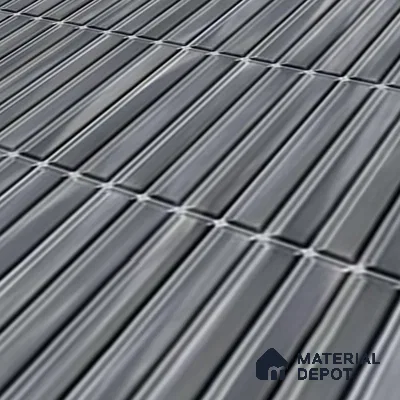 TL 07176 B Kitkat Cosmo Black 1 ft x 1 ft Glossy Finish Ceramic Tile - 10 mm | Please Expect a Slight Variation of Pattern