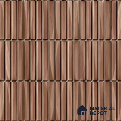 TL 07176 C Kitkat Cosmo Mocha 1 ft x 1 ft Glossy Finish Ceramic Tile - 10 mm | Please Expect a Slight Variation of Pattern