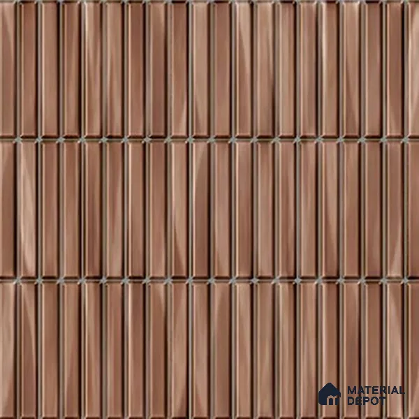 TL 07176 C Kitkat Cosmo Mocha 1 ft x 1 ft Glossy Finish Ceramic Tile - 10 mm | Please Expect a Slight Variation of Pattern