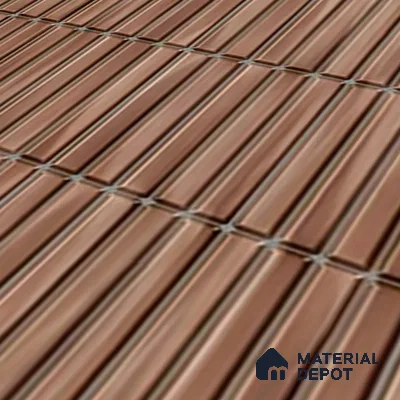 TL 07176 C Kitkat Cosmo Mocha 1 ft x 1 ft Glossy Finish Ceramic Tile - 10 mm | Please Expect a Slight Variation of Pattern