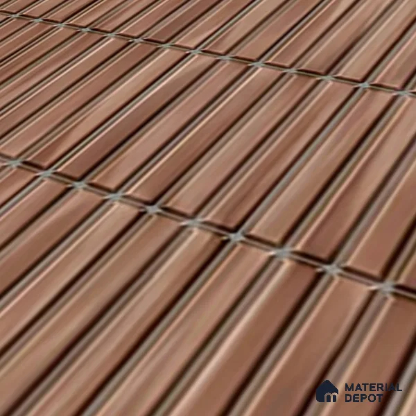 TL 07176 C Kitkat Cosmo Mocha 1 ft x 1 ft Glossy Finish Ceramic Tile - 10 mm | Please Expect a Slight Variation of Pattern