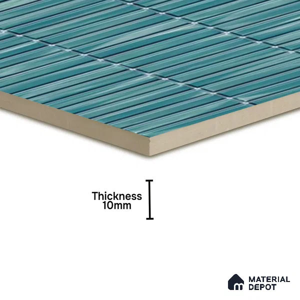 TL 07176 D Kitkat Cosmo Ocean 1 ft x 1 ft Glossy Finish Ceramic Tile - 10 mm | Please Expect a Slight Variation of Pattern