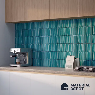 TL 07176 D Kitkat Cosmo Ocean 1 ft x 1 ft Glossy Finish Ceramic Tile - 10 mm | Please Expect a Slight Variation of Pattern