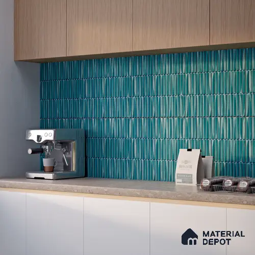 TL 07176 D Kitkat Cosmo Ocean 1 ft x 1 ft Glossy Finish Ceramic Tile - 10 mm | Please Expect a Slight Variation of Pattern