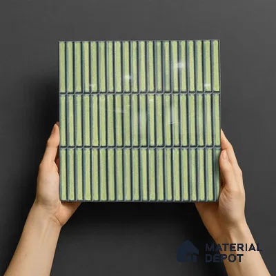 TL 07176 E Kitkat Cosmo Pine 1 ft x 1 ft Glossy Finish Ceramic Tile - 10 mm | Please Expect a Slight Variation of Pattern
