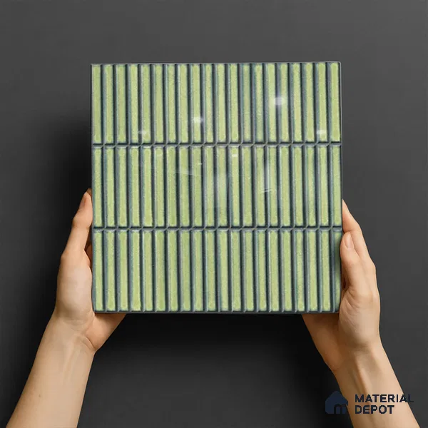 TL 07176 E Kitkat Cosmo Pine 1 ft x 1 ft Glossy Finish Ceramic Tile - 10 mm | Please Expect a Slight Variation of Pattern