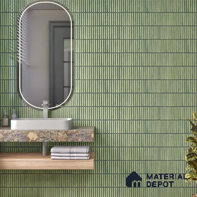 TL 07176 E Kitkat Cosmo Pine 1 ft x 1 ft Glossy Finish Ceramic Tile - 10 mm | Please Expect a Slight Variation of Pattern