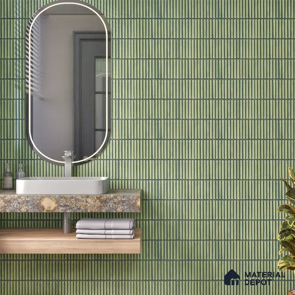 TL 07176 E Kitkat Cosmo Pine 1 ft x 1 ft Glossy Finish Ceramic Tile - 10 mm | Please Expect a Slight Variation of Pattern