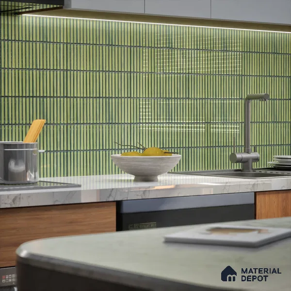 TL 07176 E Kitkat Cosmo Pine 1 ft x 1 ft Glossy Finish Ceramic Tile - 10 mm | Please Expect a Slight Variation of Pattern