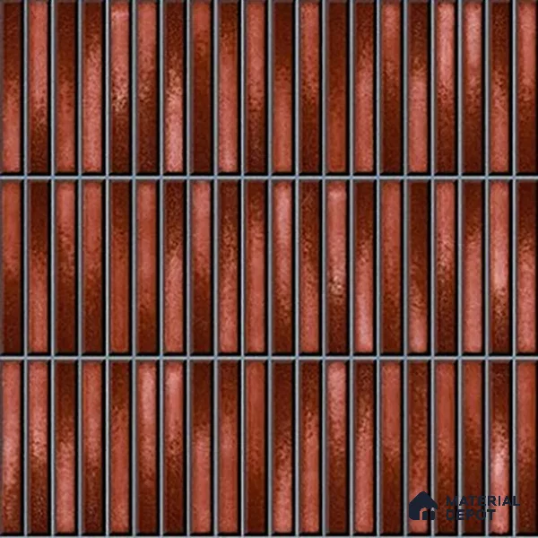 TL 07176 F Kitkat Cosmo Wine 1 ft x 1 ft Glossy Finish Ceramic Tile - 10 mm | Please Expect a Slight Variation of Pattern