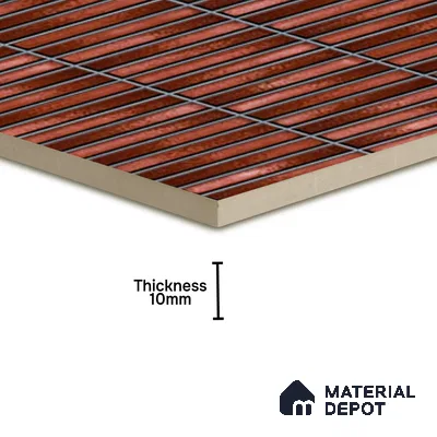 TL 07176 F Kitkat Cosmo Wine 1 ft x 1 ft Glossy Finish Ceramic Tile - 10 mm | Please Expect a Slight Variation of Pattern