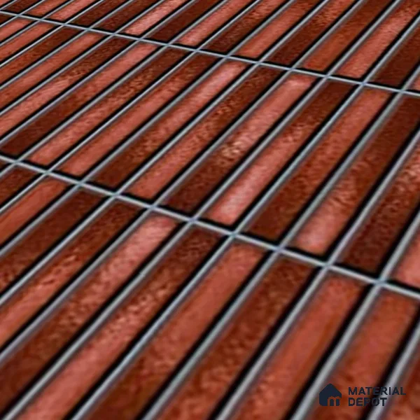 TL 07176 F Kitkat Cosmo Wine 1 ft x 1 ft Glossy Finish Ceramic Tile - 10 mm | Please Expect a Slight Variation of Pattern
