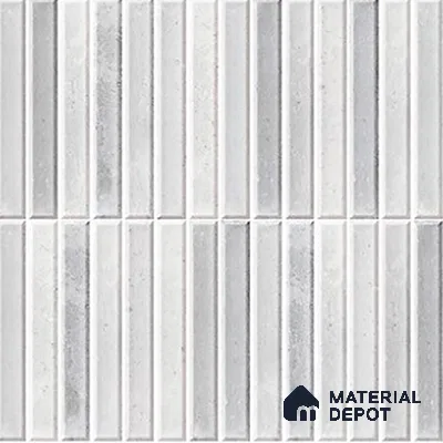 TL 07172 B Bissel Cosmo Bianco 1 ft x 1 ft Glossy Finish Ceramic Tile - 10 mm | Please Expect a Slight Variation of Pattern