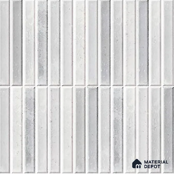 TL 07172 B Bissel Cosmo Bianco 1 ft x 1 ft Glossy Finish Ceramic Tile - 10 mm | Please Expect a Slight Variation of Pattern