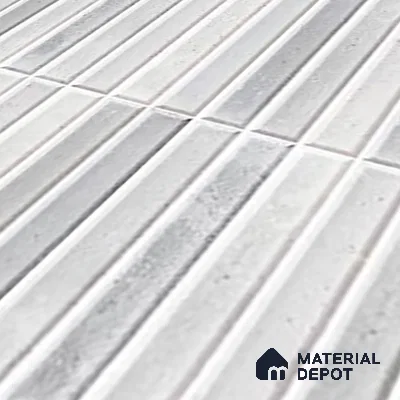 TL 07172 B Bissel Cosmo Bianco 1 ft x 1 ft Glossy Finish Ceramic Tile - 10 mm | Please Expect a Slight Variation of Pattern
