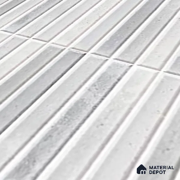 TL 07172 B Bissel Cosmo Bianco 1 ft x 1 ft Glossy Finish Ceramic Tile - 10 mm | Please Expect a Slight Variation of Pattern