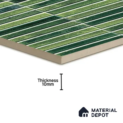 TL 07172 G Bissel Cosmo Mos 1 ft x 1 ft Glossy Finish Ceramic Tile - 10 mm | Please Expect a Slight Variation of Pattern