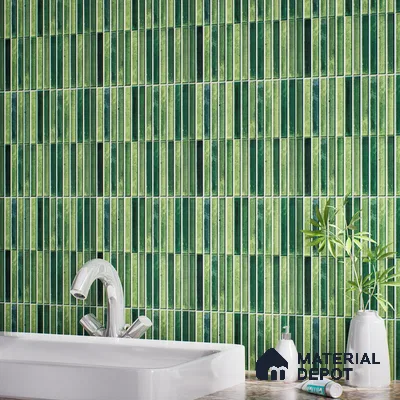TL 07172 G Bissel Cosmo Mos 1 ft x 1 ft Glossy Finish Ceramic Tile - 10 mm | Please Expect a Slight Variation of Pattern