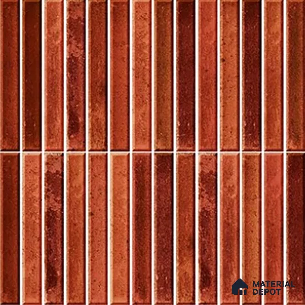 TL 07172 J Bissel Cosmo Ruby 1 ft x 1 ft Glossy Finish Ceramic Tile - 10 mm | Please Expect a Slight Variation of Pattern