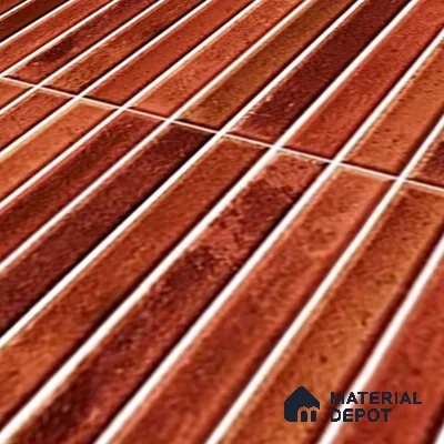 TL 07172 J Bissel Cosmo Ruby 1 ft x 1 ft Glossy Finish Ceramic Tile - 10 mm | Please Expect a Slight Variation of Pattern
