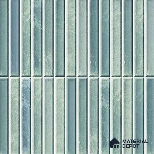 TL 07172 K Bissel Cosmo Sage 1 ft x 1 ft Glossy Finish Ceramic Tile - 10 mm | Please Expect a Slight Variation of Pattern