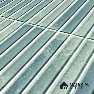 TL 07172 K Bissel Cosmo Sage 1 ft x 1 ft Glossy Finish Ceramic Tile - 10 mm | Please Expect a Slight Variation of Pattern