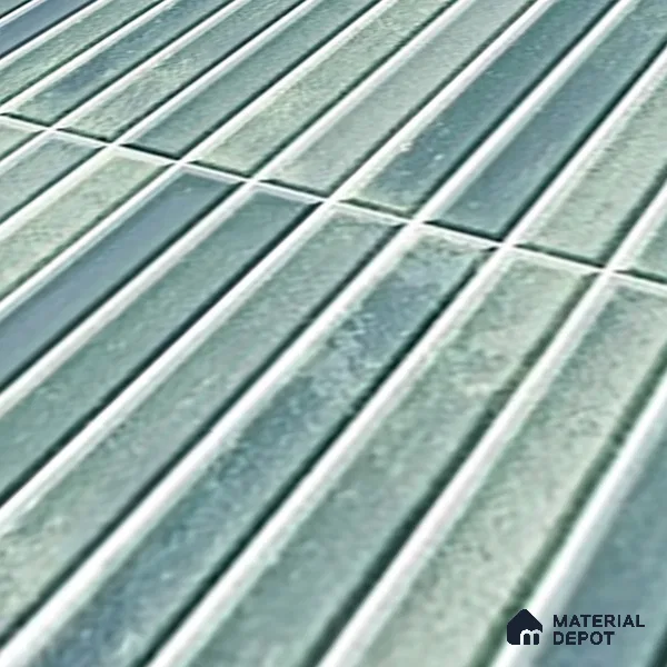 TL 07172 K Bissel Cosmo Sage 1 ft x 1 ft Glossy Finish Ceramic Tile - 10 mm | Please Expect a Slight Variation of Pattern