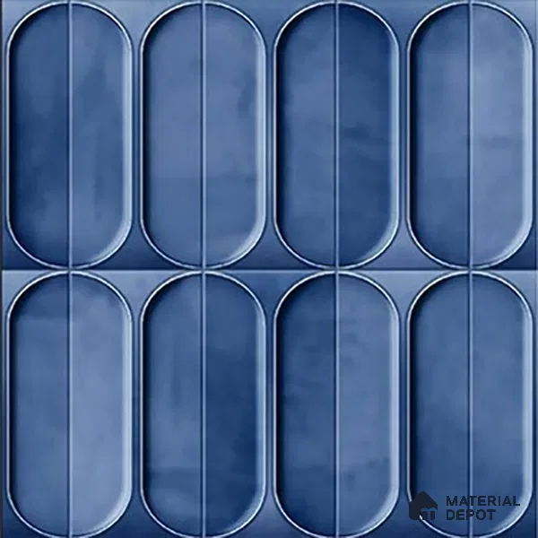 Highlighter Wall Tile TL 07179 Opal Cosmo Avio 1 ft x 1 ft Glossy Finish Ceramic Tile - 10 mm | Suitable For Kitchen & Bathroom