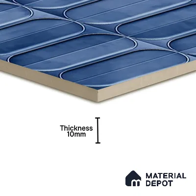 Highlighter Wall Tile TL 07179 Opal Cosmo Avio 1 ft x 1 ft Glossy Finish Ceramic Tile - 10 mm | Suitable For Kitchen & Bathroom