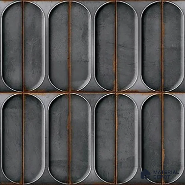 TL 07179 B Opal Cosmo Charcoal 1 ft x 1 ft Glossy Finish Ceramic Tile - 10 mm