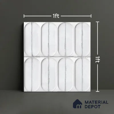 Highlighter Wall Tile TL 07179 D Opal Cosmo Ice 1 ft x 1 ft Glossy Finish Ceramic Tile - 10 mm | Suitable For Kitchen & Bathroom