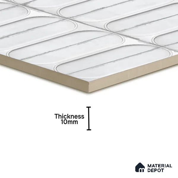 Highlighter Wall Tile TL 07179 D Opal Cosmo Ice 1 ft x 1 ft Glossy Finish Ceramic Tile - 10 mm | Suitable For Kitchen & Bathroom