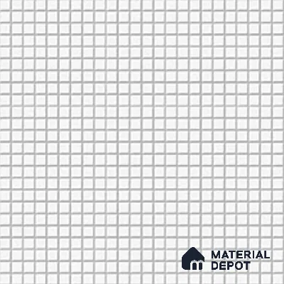 Mosaic Wall Tile TL 07180 Penny Cosmo White 1 ft x 1 ft Glossy Finish Ceramic Tile - 10 mm