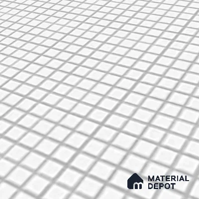 Mosaic Wall Tile TL 07180 Penny Cosmo White 1 ft x 1 ft Glossy Finish Ceramic Tile - 10 mm