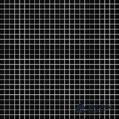 Mosaic Wall Tile TL 07180 B Penny Cosmo Black 1 ft x 1 ft Glossy Finish Ceramic Tile - 10 mm