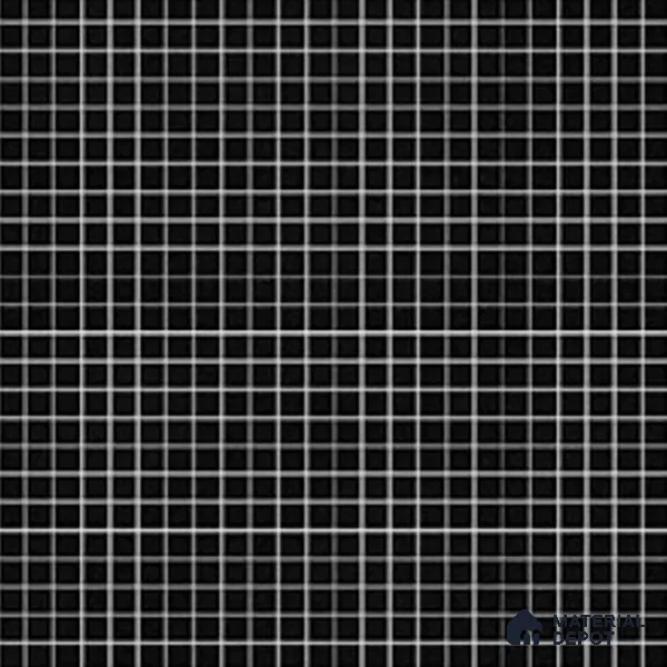 Mosaic Wall Tile TL 07180 B Penny Cosmo Black 1 ft x 1 ft Glossy Finish Ceramic Tile - 10 mm