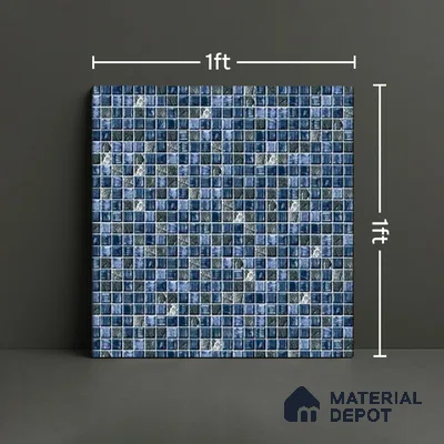 Mosaic Wall Tile TL 07180 C Penny Cosmo Duero 1 ft x 1 ft Glossy Finish Ceramic Tile - 10 mm