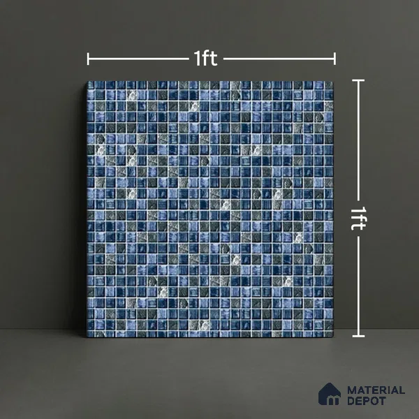 Mosaic Wall Tile TL 07180 C Penny Cosmo Duero 1 ft x 1 ft Glossy Finish Ceramic Tile - 10 mm