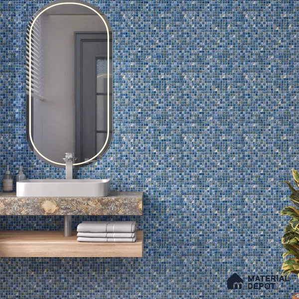 Mosaic Wall Tile TL 07180 C Penny Cosmo Duero 1 ft x 1 ft Glossy Finish Ceramic Tile - 10 mm