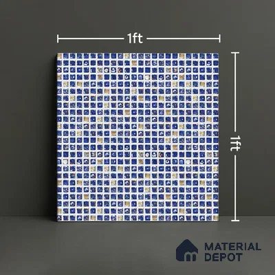 Mosaic Wall Tile TL 07180 E Penny Cosmo Syros 1 ft x 1 ft Glossy Finish Ceramic Tile - 10 mm