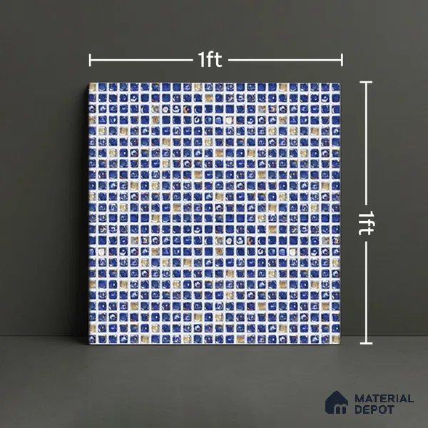 Mosaic Wall Tile TL 07180 E Penny Cosmo Syros 1 ft x 1 ft Glossy Finish Ceramic Tile - 10 mm
